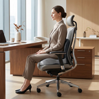Ergonomisches Sitzkissen auf dem Bürostuhl