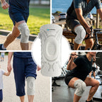 Kniebandage mit Drehrad und Patella-Polster – einstellbare Kompression