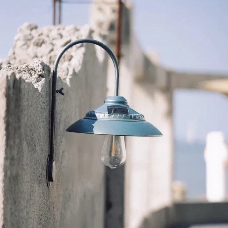 Solar-Wandleuchte im Vintage-Stil mit Bewegungsmelder