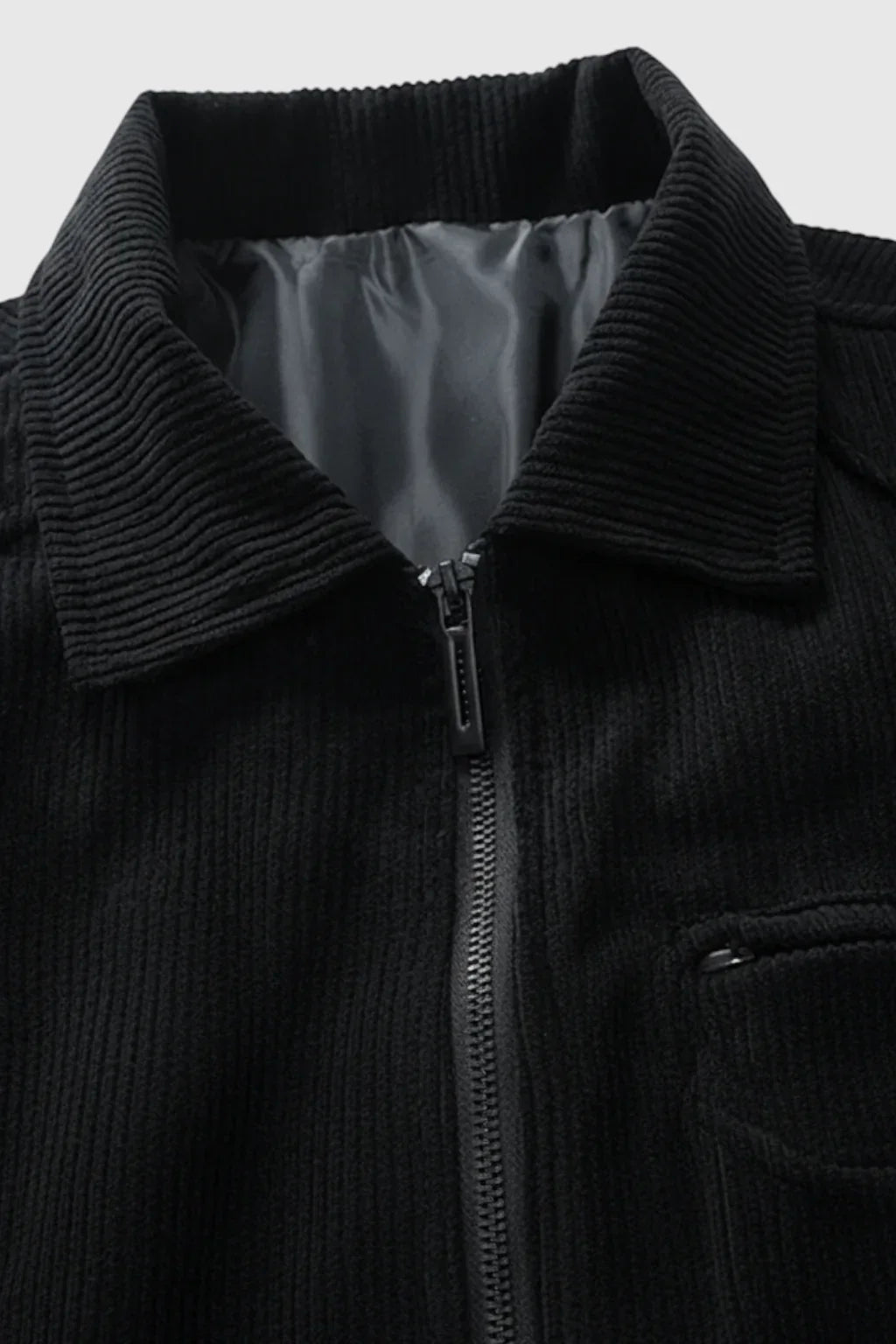 Men's Corduroy Jacket - Jet Black