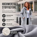 Oversize-Kapuzenmantel mit Fleecefutter – Damen