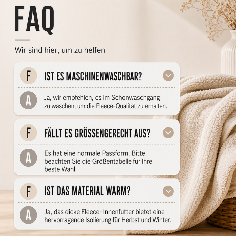 Oversize-Kapuzenmantel mit Fleecefutter – Damen