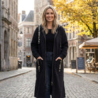 Oversize-Kapuzenmantel mit Fleecefutter – Damen