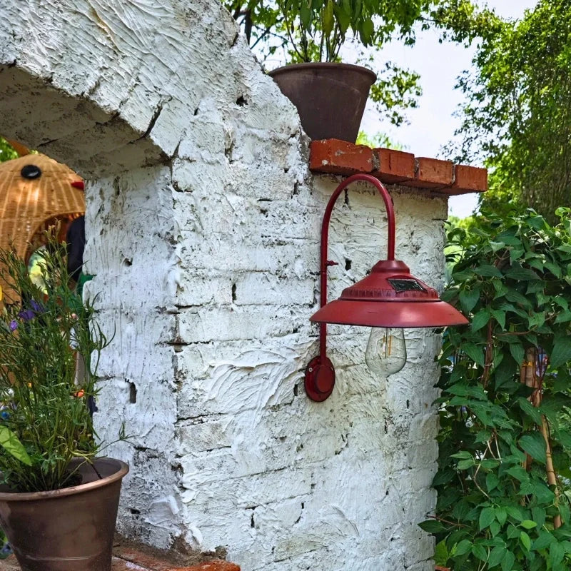 Solar-Wandleuchte im Vintage-Stil mit Bewegungsmelder