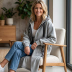 Oversize-Kapuzenmantel mit Fleecefutter – Damen