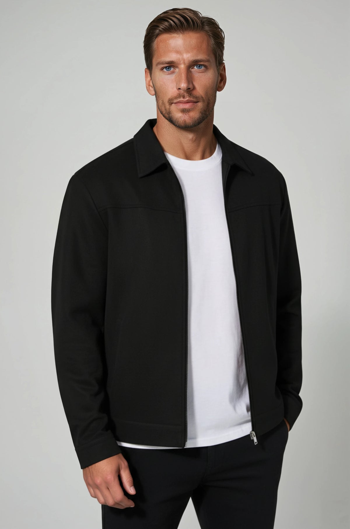 Black Suede Men's Jacket