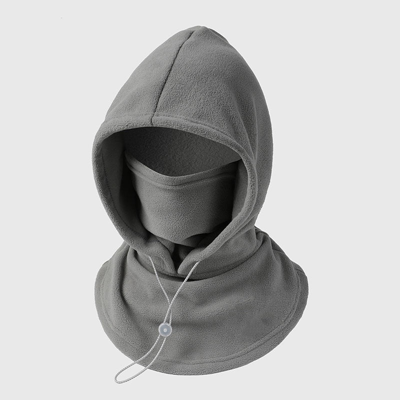 Sturmhaube mit Plüschfutter – Kapuze, Maske und Nackenwärmer in einem