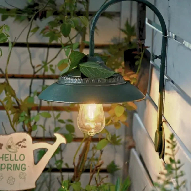 Solar-Wandleuchte im Vintage-Stil mit Bewegungsmelder