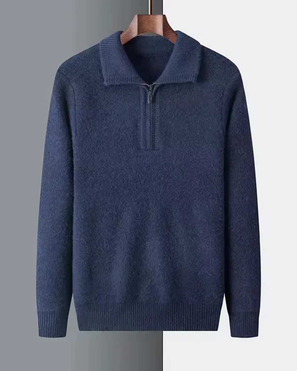 Gstaad Cashmere Quarter-Zip Sweater