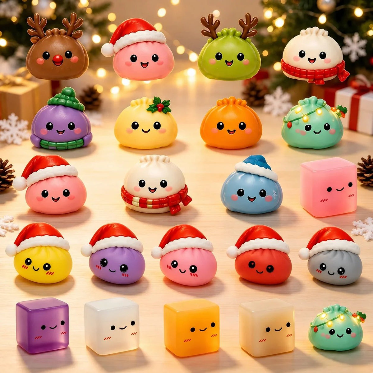 Squishy-Adventskalender – die 24 Dumpling-Figuren