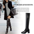 Overknee-Stiefel mit Stretch-Schaft und Reißverschluss – Damen