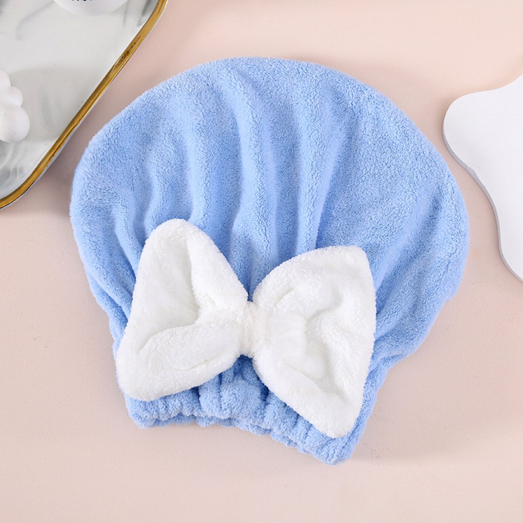 Haarturban mit Schleife aus weichem Korallenfleece