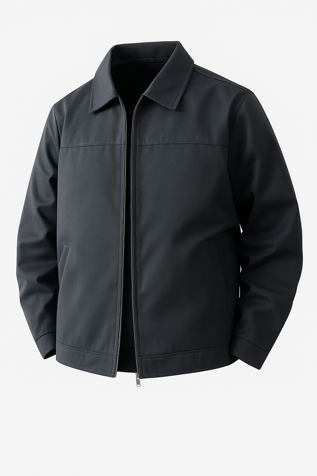 Lightweight Twill Men's Jacket - Dark Grey