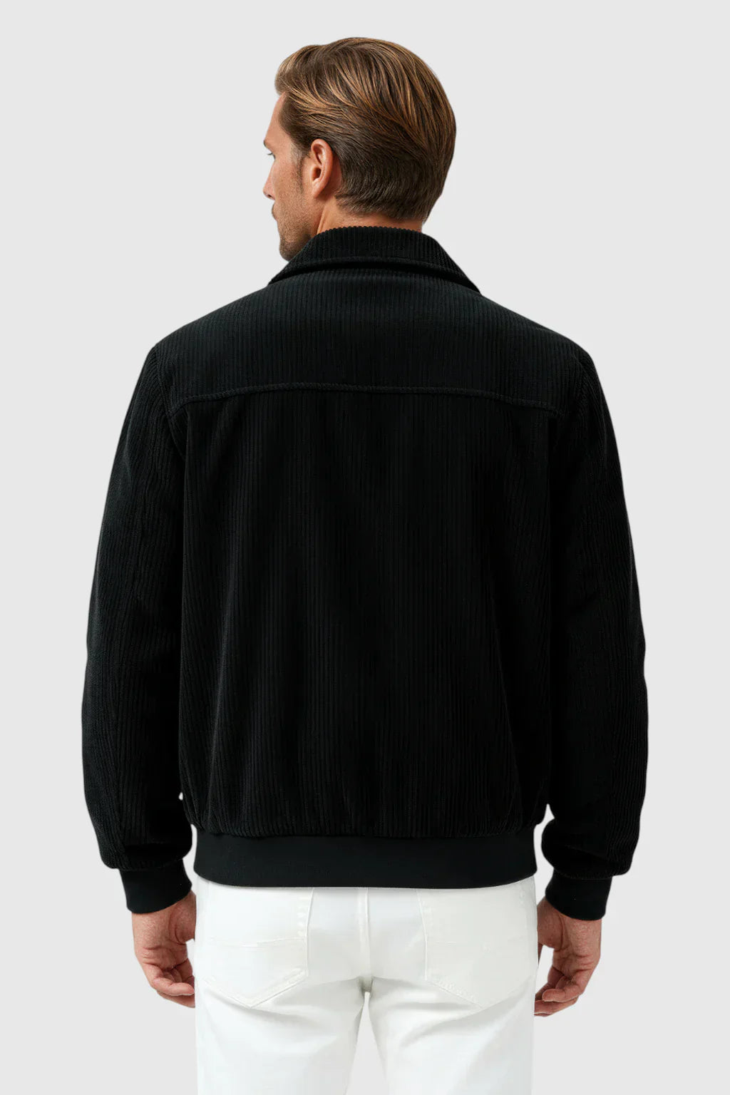 Men's Corduroy Jacket - Jet Black