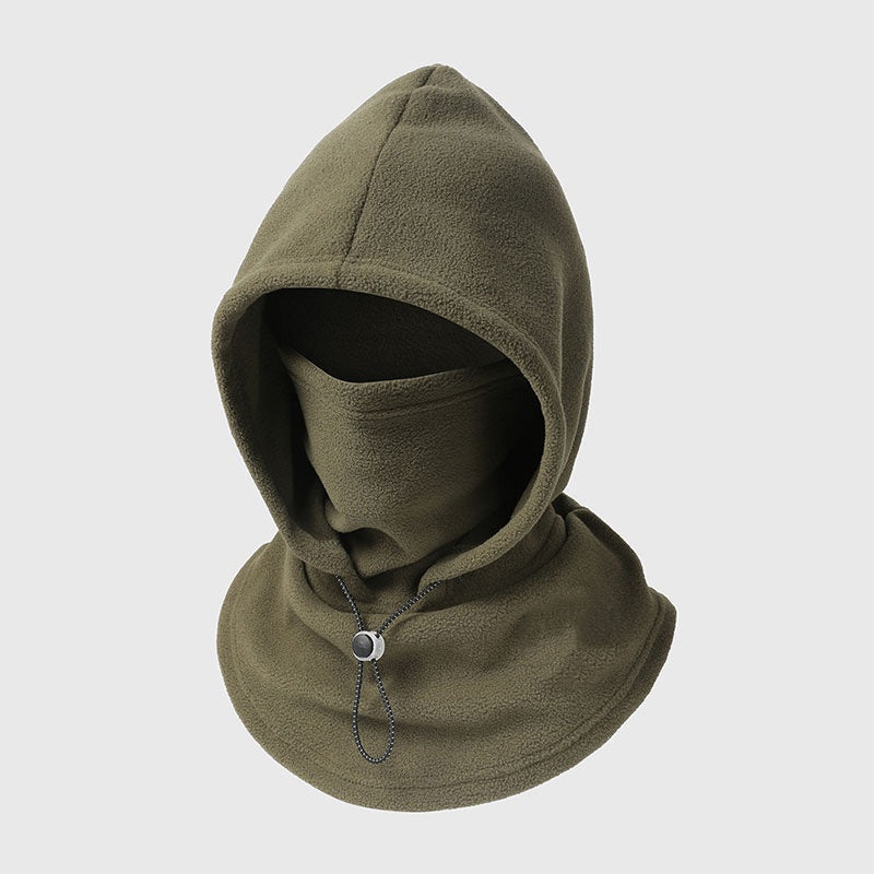 Sturmhaube mit Plüschfutter – Kapuze, Maske und Nackenwärmer in einem