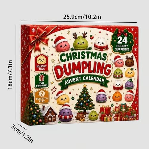 Squishy-Adventskalender – Kalender mit 24 Türchen