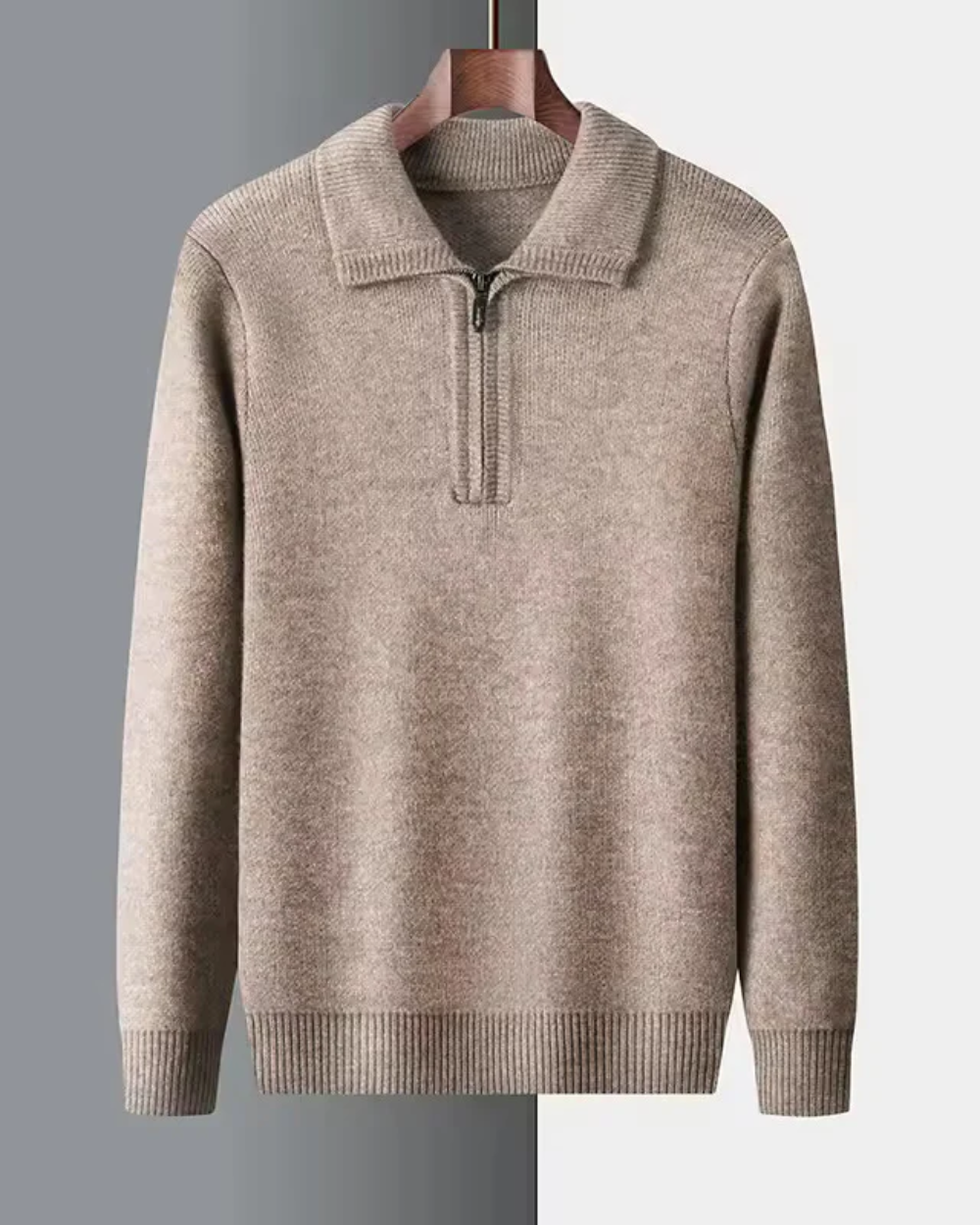 Gstaad Cashmere Quarter-Zip Sweater