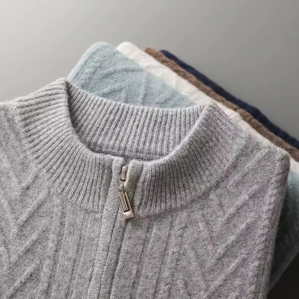 Verona Cashmere Patterned Cardigan