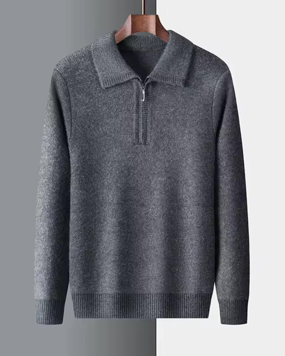 Gstaad Cashmere Quarter-Zip Sweater