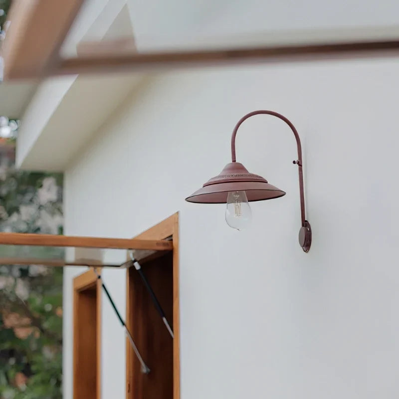 Solar-Wandleuchte im Vintage-Stil mit Bewegungsmelder