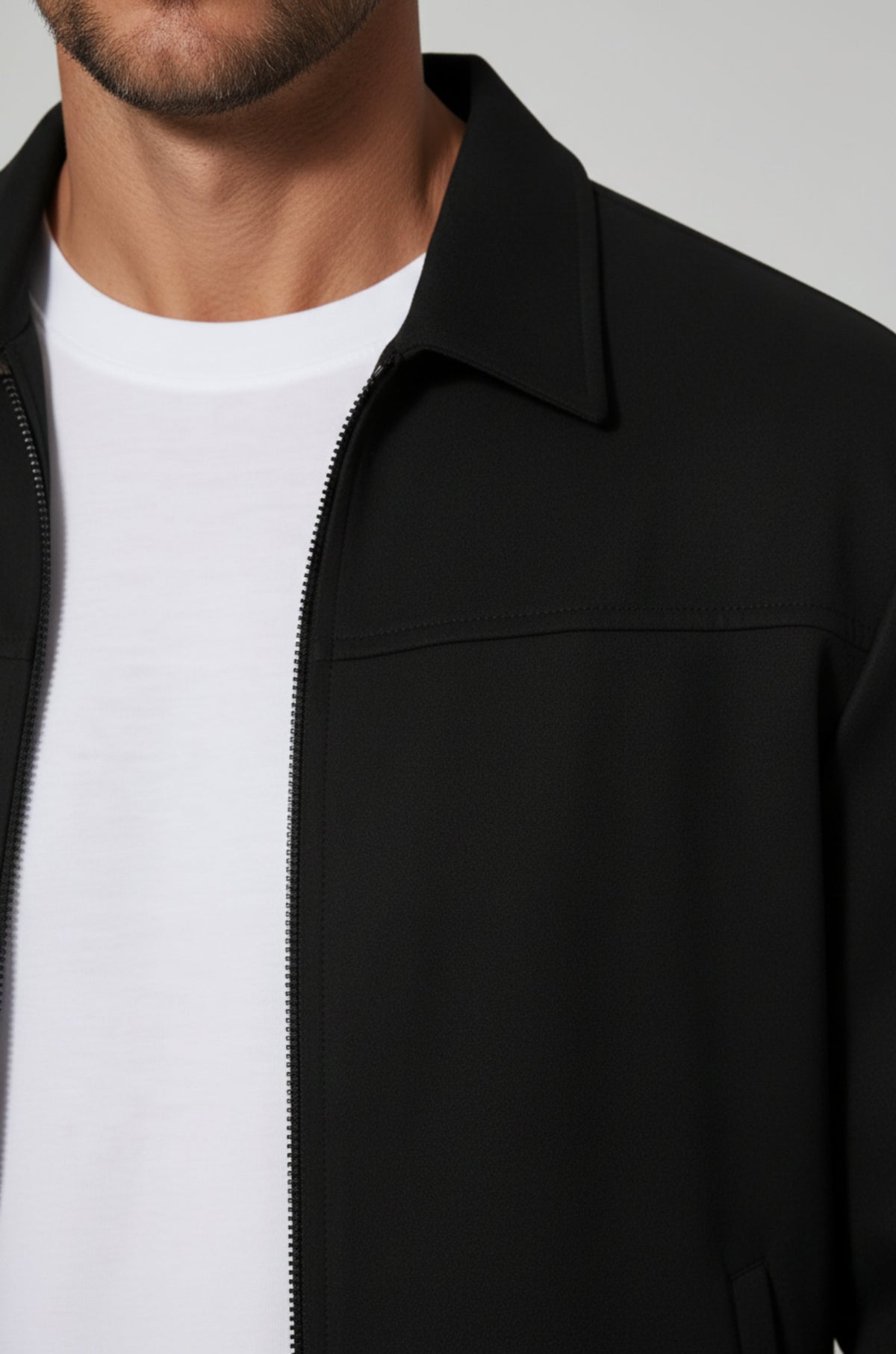 Black Suede Men's Jacket