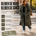 Oversize-Kapuzenmantel mit Fleecefutter – Damen