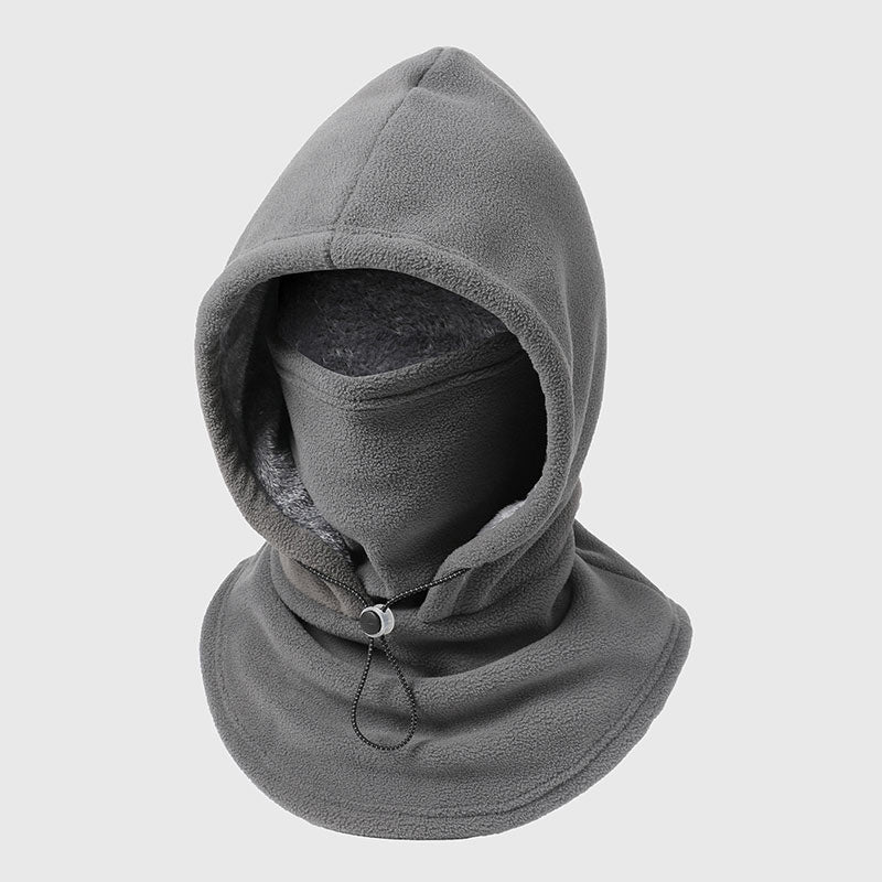 Sturmhaube mit Plüschfutter – Kapuze, Maske und Nackenwärmer in einem