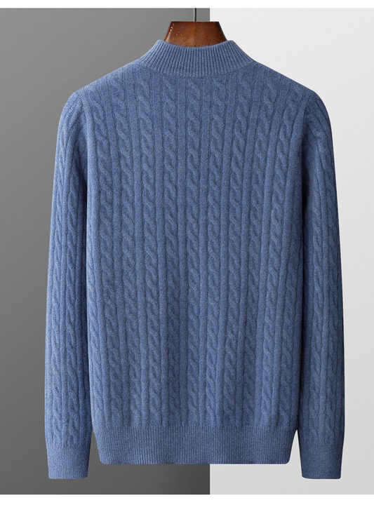 Deneb Cashmere Woven Half-Zip