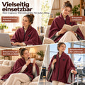 Beheizbarer Kuschelschal – beim Arbeiten, Lesen, auf dem Sofa und auf Reisen