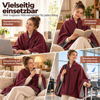Beheizbarer Kuschelschal – beim Arbeiten, Lesen, auf dem Sofa und auf Reisen
