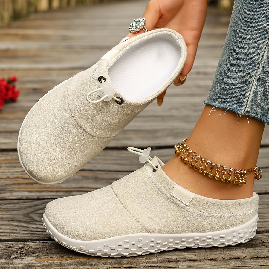Slip-on-Schuhe mit Zugband und gepolsterter Innensohle – Damen