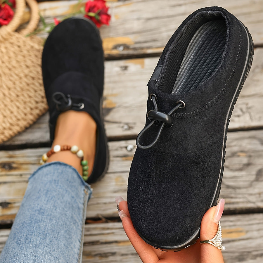 Slip-on-Schuhe mit Zugband und gepolsterter Innensohle – Damen
