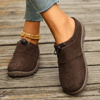 Slip-on-Schuhe mit Zugband und gepolsterter Innensohle – Damen
