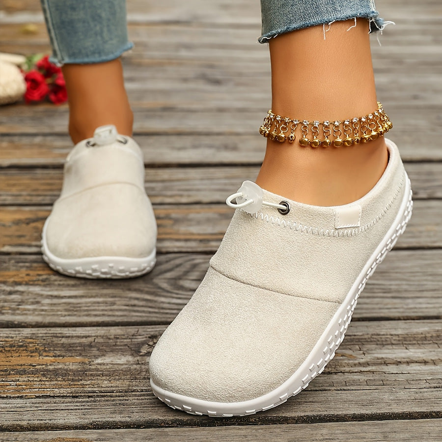 Slip-on-Schuhe mit Zugband und gepolsterter Innensohle – Damen