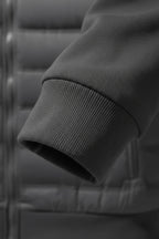 Loose Fit Hooded Down Jacket - Charcoal Grey