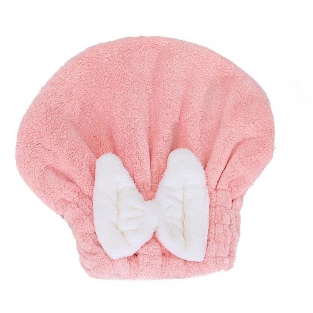 Haarturban mit Schleife aus weichem Korallenfleece