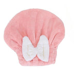 Haarturban mit Schleife aus weichem Korallenfleece