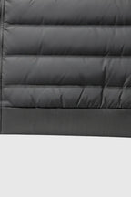 Loose Fit Hooded Down Jacket - Charcoal Grey