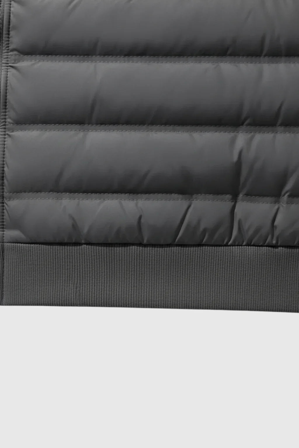 Loose Fit Hooded Down Jacket - Charcoal Grey