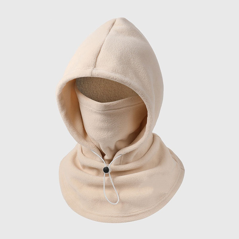 Sturmhaube mit Plüschfutter – Kapuze, Maske und Nackenwärmer in einem