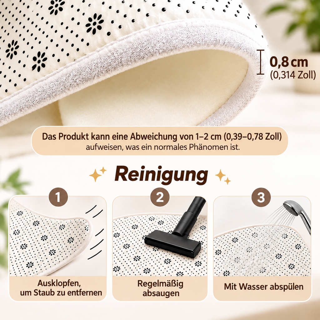 Teppich in Katzenform – weicher Flor, rutschfest
