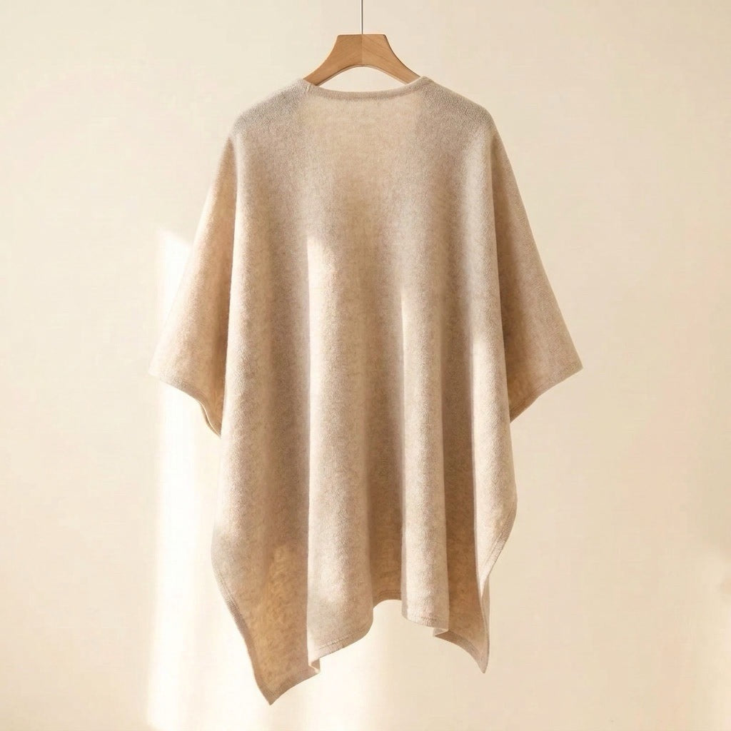 Poncho-Schal mit Schlaufe – Damen