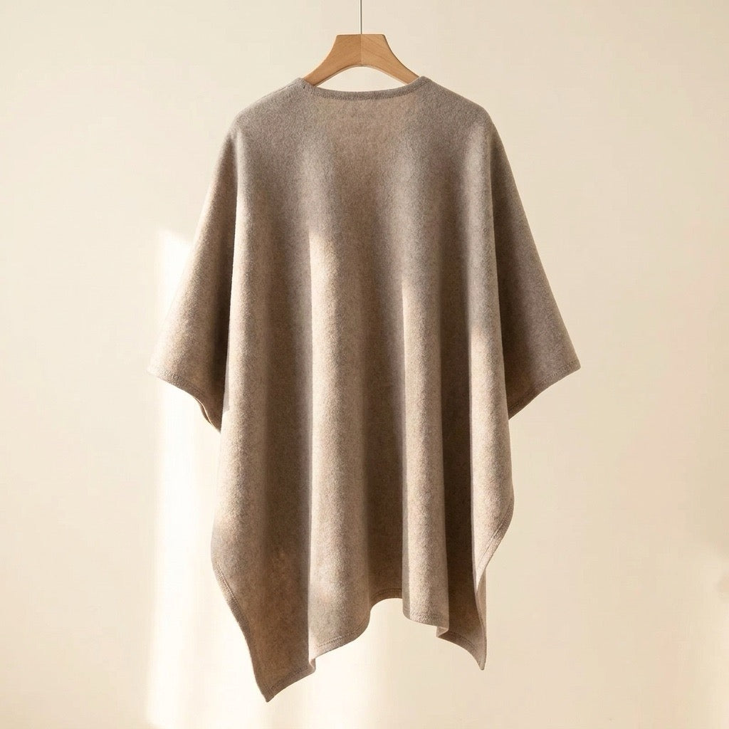 Poncho-Schal mit Schlaufe – Damen