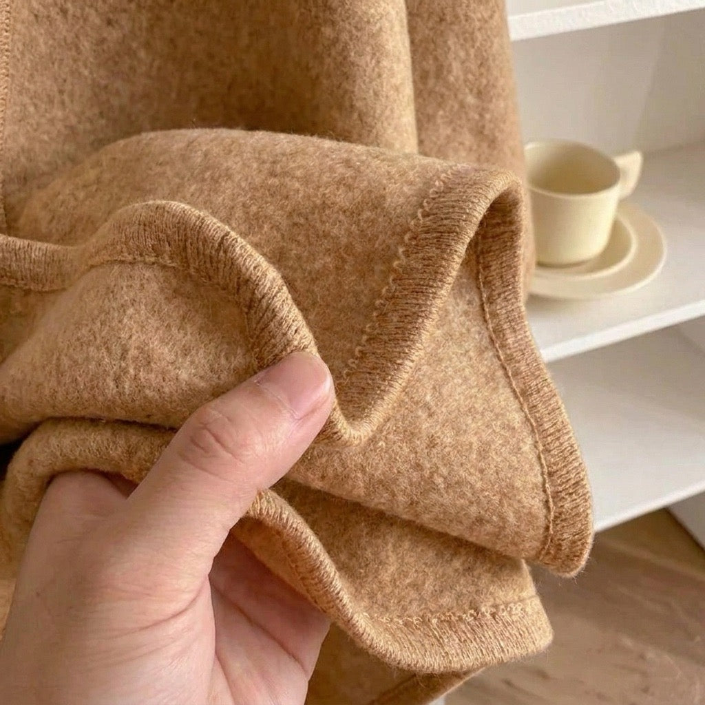 Poncho-Schal mit Schlaufe – Damen
