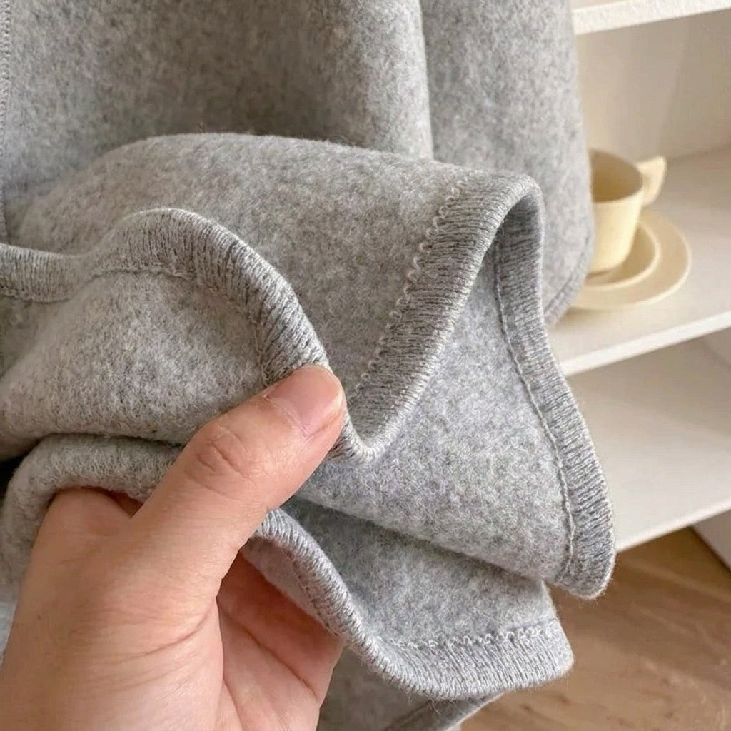 Poncho-Schal mit Schlaufe – Damen
