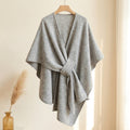 Poncho-Schal mit Schlaufe – Damen