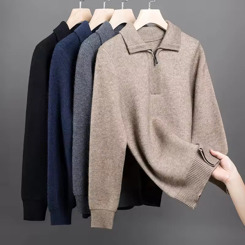 Gstaad Cashmere Quarter-Zip Sweater