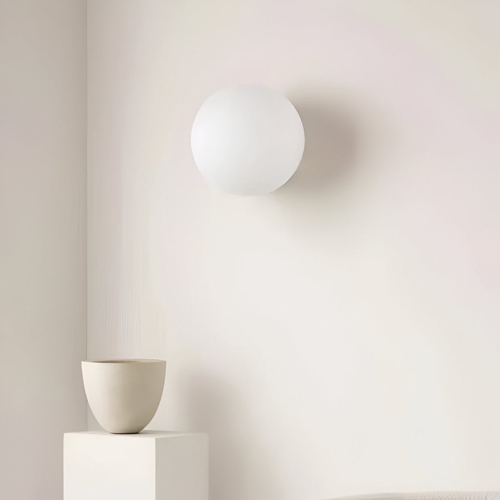 Runde Glas-Wandleuchte mit LED – in 4 Größen