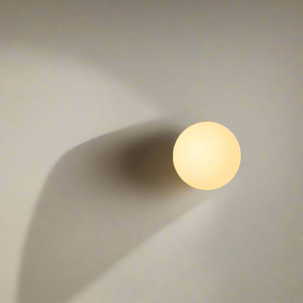 Runde Glas-Wandleuchte mit LED – in 4 Größen
