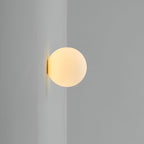 Runde Glas-Wandleuchte mit LED – in 4 Größen